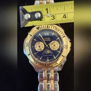 Guess Accessories Guess Waterpro Watch Gold Silver With Blue